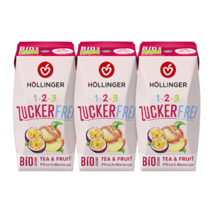 Bio 123 ZUCKERFREI Pfirsich Maracuja 3 x 200 ml